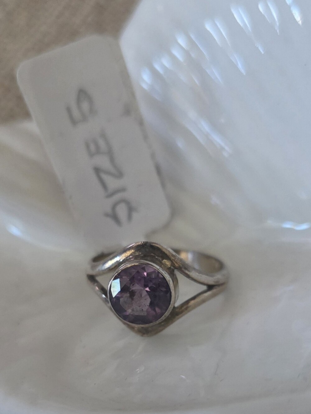 NEW 925 Sterling Silver Amethyst Ring – Sterling Silver  - Size 5